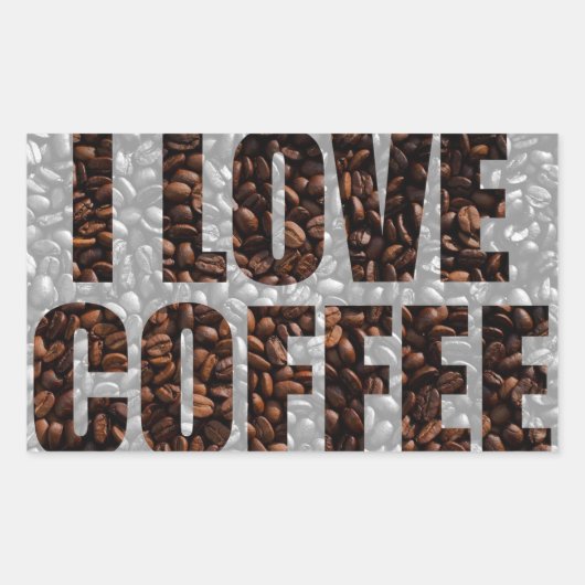 Sticker Rectangulaire Les amateurs de café (Devant)