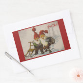 Sticker Rectangulaire Les amis de Noël Gnome (Enveloppe)