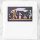 Sticker Rectangulaire Les Amis Peu Importe Les Différences (Sac)