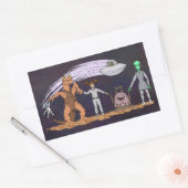 Sticker Rectangulaire Les Amis Peu Importe Les Différences (Enveloppe)