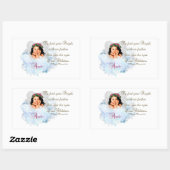 Sticker Rectangulaire Les anges...Ne regarde pas plus loin (Feuille)