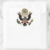 STICKER RECTANGULAIRE LES ARMES DES ÉTATS-UNIS (Sac)