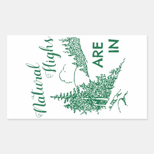 Sticker Rectangulaire Les atouts naturels sont présents (Devant)