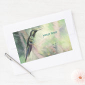 Sticker Rectangulaire Les Beaux-Arts du Pastel des Colibris (Enveloppe)
