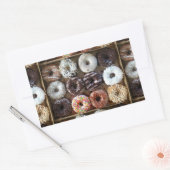 Sticker Rectangulaire Les beignets de la douzaine de photos (Enveloppe)