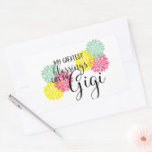 Sticker Rectangulaire Les bénédictions de Gigi (Enveloppe)