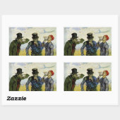 Sticker Rectangulaire Les buveurs de Vincent van Gogh (Feuille)