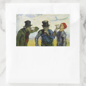 Sticker Rectangulaire Les buveurs de Vincent van Gogh (Sac)