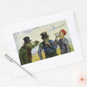 Sticker Rectangulaire Les buveurs de Vincent van Gogh (Enveloppe)