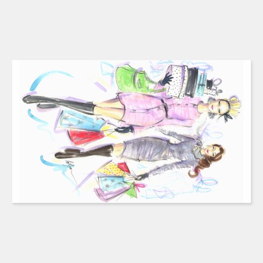 Sticker Rectangulaire Les Casques de Santa (Devant)