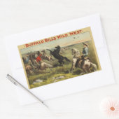 Sticker Rectangulaire Les Chevaux de l'Ouest sauvage de Buffalo Bill (Enveloppe)