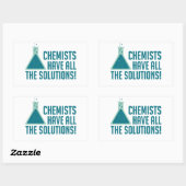 Sticker Rectangulaire Les Chimistes Ont Toutes Les Solutions (Feuille)