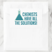 Sticker Rectangulaire Les Chimistes Ont Toutes Les Solutions (Sac)