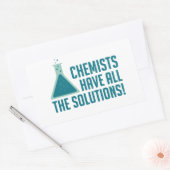 Sticker Rectangulaire Les Chimistes Ont Toutes Les Solutions (Enveloppe)