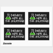 Sticker Rectangulaire Les Chimistes Ont Toutes Les Solutions (Feuille)
