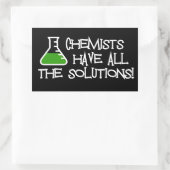 Sticker Rectangulaire Les Chimistes Ont Toutes Les Solutions (Sac)