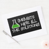 Sticker Rectangulaire Les Chimistes Ont Toutes Les Solutions (Enveloppe)
