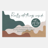 Sticker Rectangulaire Les Choses À L'Intérieur De L'Emballage Profession (Devant)