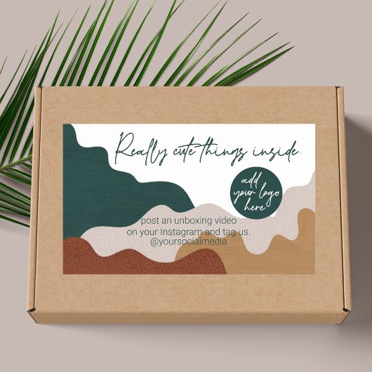 Sticker Rectangulaire Les Choses À L'Intérieur De L'Emballage Profession