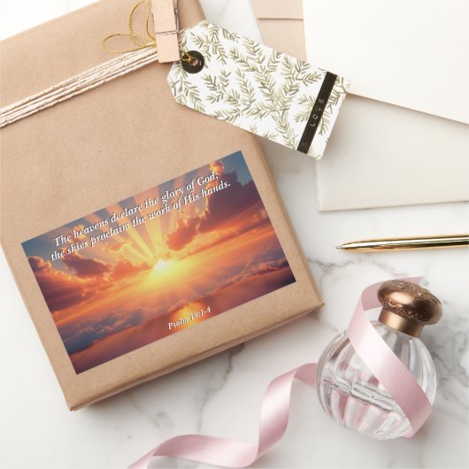 Sticker Rectangulaire Les cieux déclarent la gloire : Dieu et la créatio (Cadeaux)