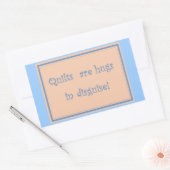 Sticker Rectangulaire Les courtepointes sont des accolades-Stickers (Enveloppe)
