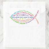 Sticker Rectangulaire Les dix commandements (Sac)