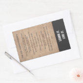 Sticker Rectangulaire Les dix commandements (Enveloppe)