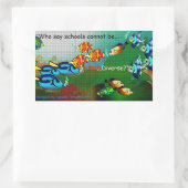 Sticker Rectangulaire Les Écoles Sont Diverses (Sac)
