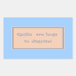 Sticker Rectangulaire Les édredons sont des étreinte-Autocollants