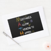 Sticker Rectangulaire Les Erreurs D'Enseignant En Mathématiques Permette (Enveloppe)
