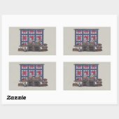 Sticker Rectangulaire Les femmes Amish (Feuille)