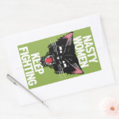 Sticker Rectangulaire Les femmes maladroites continuent de combattre le (Enveloppe)