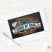 STICKER RECTANGULAIRE LES FILS DU CLUB MINIER DU CHARBON (Enveloppe)