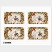 STICKER RECTANGULAIRE LES FLEURS DU PRINTEMPS MIEL BEE / BEEKEEPER (Feuille)