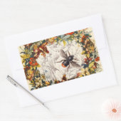 STICKER RECTANGULAIRE LES FLEURS DU PRINTEMPS MIEL BEE / BEEKEEPER (Enveloppe)
