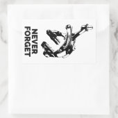 Sticker Rectangulaire Les freins à vélo ne jamais oublier (Sac)