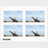 Sticker Rectangulaire Les Giraffes du Parc National de Nairobi (Feuille)