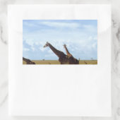 Sticker Rectangulaire Les Giraffes du Parc National de Nairobi (Sac)