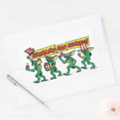 Sticker Rectangulaire Les Gremlins™ arrivent (Enveloppe)
