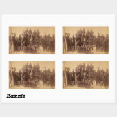 Sticker Rectangulaire Les guerriers du buffle : la cavalerie noire améri (Feuille)