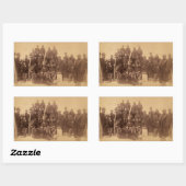 Sticker Rectangulaire Les guerriers du buffle : la cavalerie noire améri (Feuille)