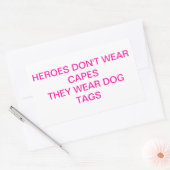 Sticker Rectangulaire Les héros ne portent pas de caps (Enveloppe)