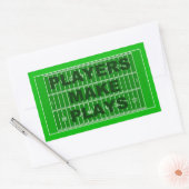 Sticker Rectangulaire Les joueurs font des Plays (Enveloppe)