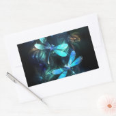 Sticker Rectangulaire Les libellules du lac (Enveloppe)