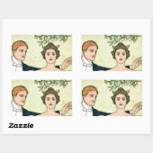 Sticker Rectangulaire Les Lovers (Feuille)