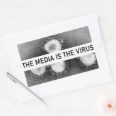 Sticker Rectangulaire Les médias sont le virus (Enveloppe)