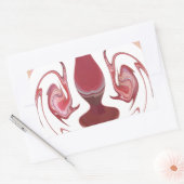 Sticker Rectangulaire Les membres de la Terre : Tapisserie texturée de l (Enveloppe)