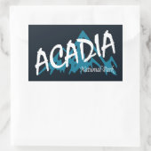 Sticker Rectangulaire Les montagnes du parc national Acadia (Sac)