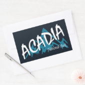 Sticker Rectangulaire Les montagnes du parc national Acadia (Enveloppe)