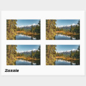 Sticker Rectangulaire Les montagnes rocheuses (Feuille)